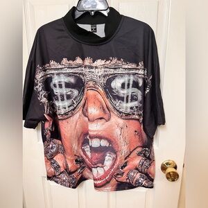 MANFINITY Graphic Black T-Shirt